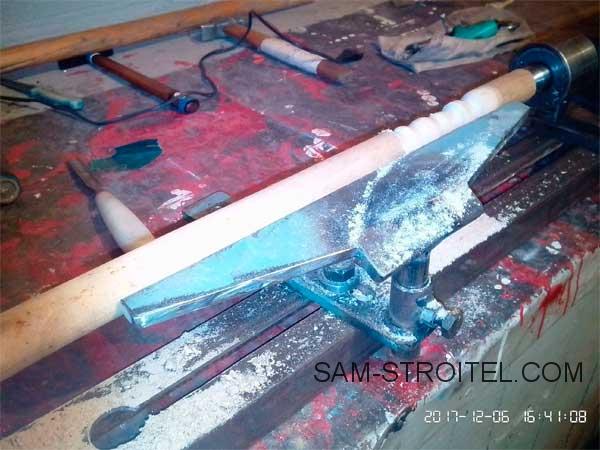 Самодельный токарный станок по дереву для домашней мастерской Самодельный токарный станок по дереву для домашней мастерской