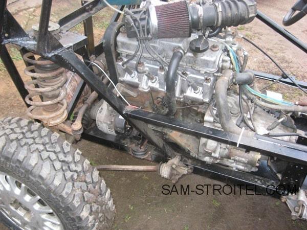 Самодельный автомобиль с 4 ведущими и управляемыми колёсами (24 фото) Самодельный автомобиль с 4 ведущими и управляемыми колёсами (24 фото)