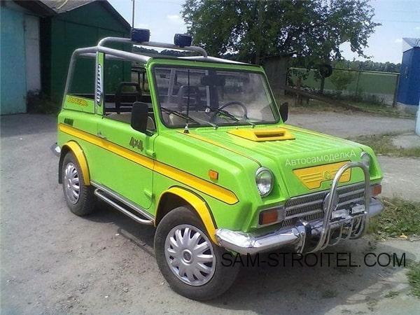 Авто самоделка внедорожник на базе СМЗ С-3Д &laquo;инвалидка&raquo;