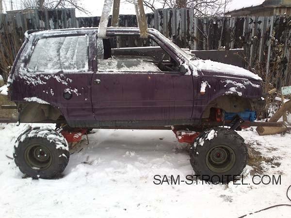 Авто самоделка 4х4 из запчастей ЛуАЗа, Оки и Жигулей Авто самоделка 4х4 из запчастей ЛуАЗа, Оки и Жигулей