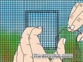 Как отремонтировать оконную сетку. Как отремонтировать оконную сетку.