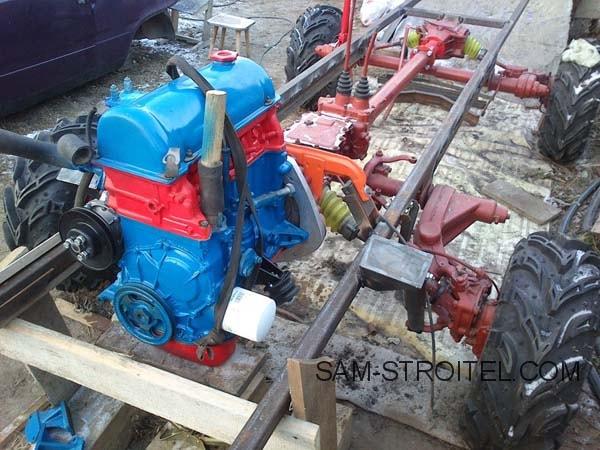Авто самоделка 4х4 из запчастей ЛуАЗа, Оки и Жигулей Авто самоделка 4х4 из запчастей ЛуАЗа, Оки и Жигулей