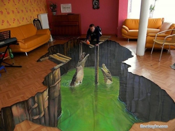 Полы из керамической плитки с применением 3D. Полы из керамической плитки с применением 3D.