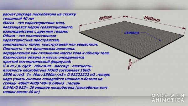 Расход бетонного раствора для стяжки пола: правильный расчет количества Расход бетонного раствора для стяжки пола: правильный расчет количества