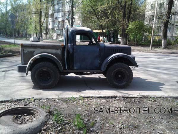 Авто самоделка пикап ГАЗ-69 с двигателем 2.3 D турбо (50 фото) Авто самоделка пикап ГАЗ-69 с двигателем 2.3 D турбо (50 фото)