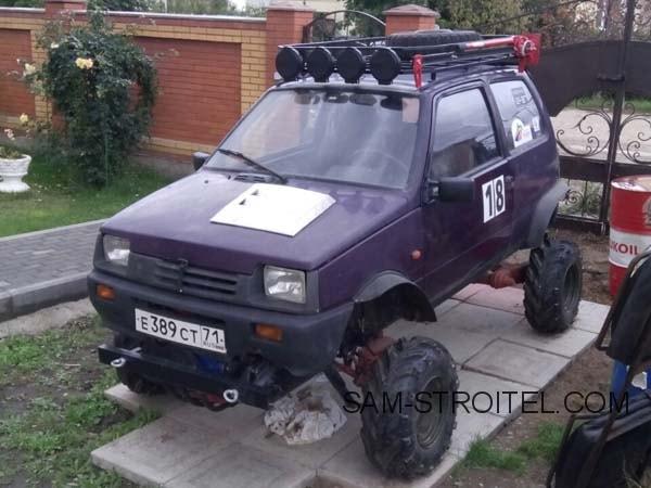 Авто самоделка 4х4 из запчастей ЛуАЗа, Оки и Жигулей Авто самоделка 4х4 из запчастей ЛуАЗа, Оки и Жигулей