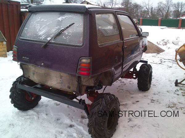 Авто самоделка 4х4 из запчастей ЛуАЗа, Оки и Жигулей Авто самоделка 4х4 из запчастей ЛуАЗа, Оки и Жигулей