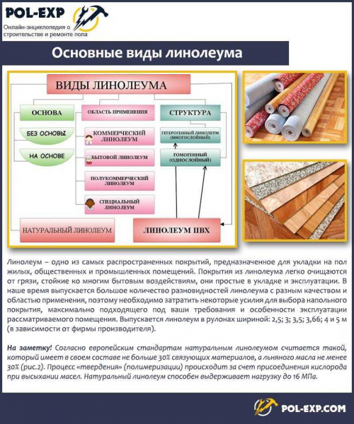 Основные характеристики и виды натурального линолеума: лучшие покрытия Основные характеристики и виды натурального линолеума: лучшие покрытия