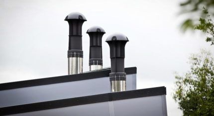 Узлы прохода вентиляционных вытяжных шахт: виды, особенности выбора, применения и установки проходки