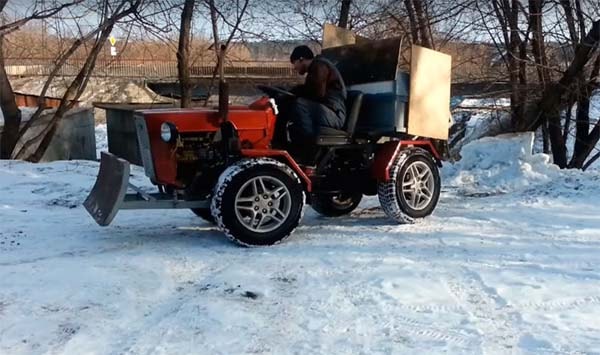 Самодельный мини трактор 4х4 Самодельный мини трактор 4х4