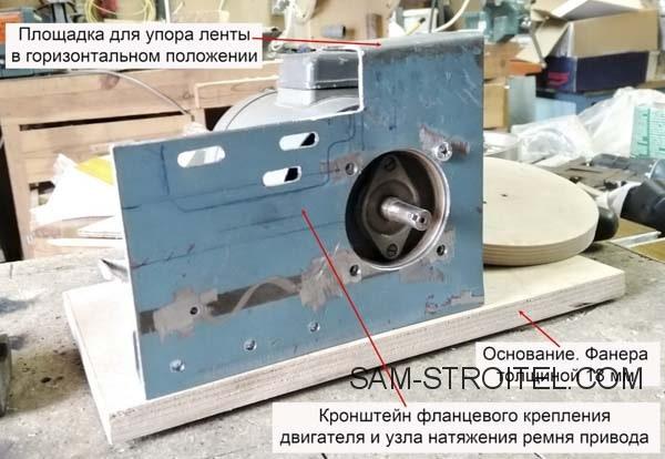 Ленточно-дисковый шлифовальный станок своими руками: чертежи, фото изготовления