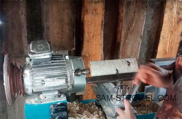 Токарный станок своими руками с электродвигателем 2.5 кВт Токарный станок своими руками с электродвигателем 2.5 кВт