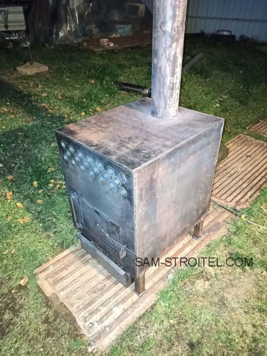 Буржуйка своими руками с мощным теплообменником (18 фото) Буржуйка своими руками с мощным теплообменником (18 фото)