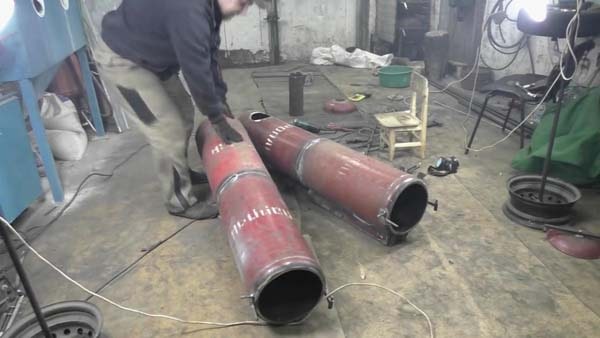 Печь из газовых баллонов сделанная своими руками Печь из газовых баллонов сделанная своими руками