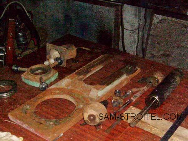 Зачистной станок из двигателя стиральной машины