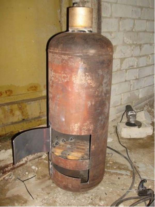 Буржуйка из газового баллона: пошаговые фото Буржуйка из газового баллона: пошаговые фото